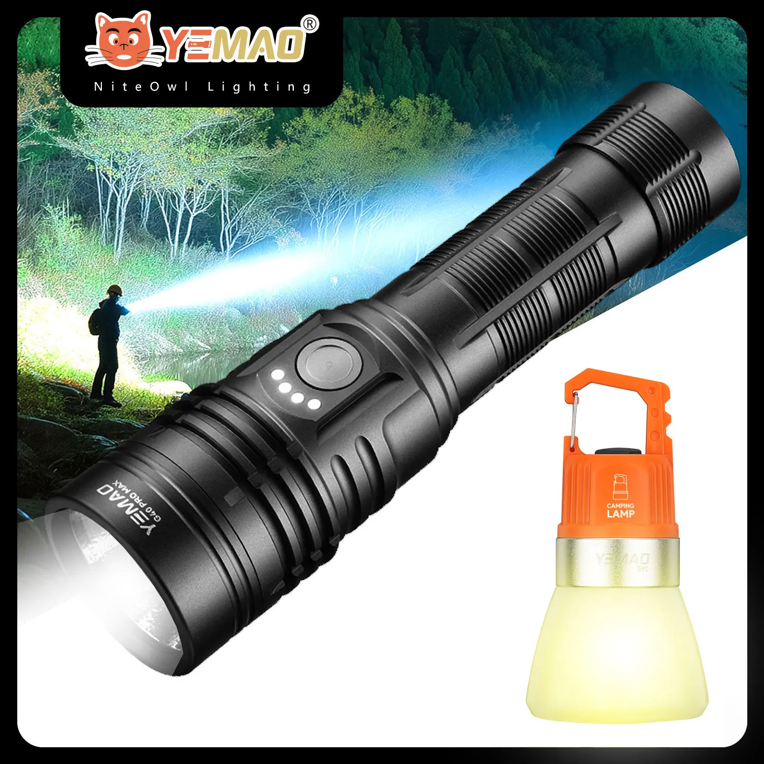 

YEMAO G40 Pro Max фонарик 3780 люмен