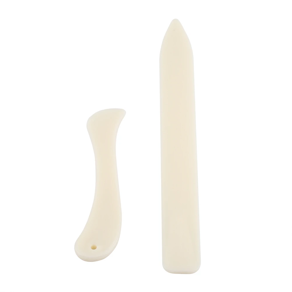 

2PCS/Set White Bone Folder Paper Creaser Tool Scoring Folding Creasing Edges Bone