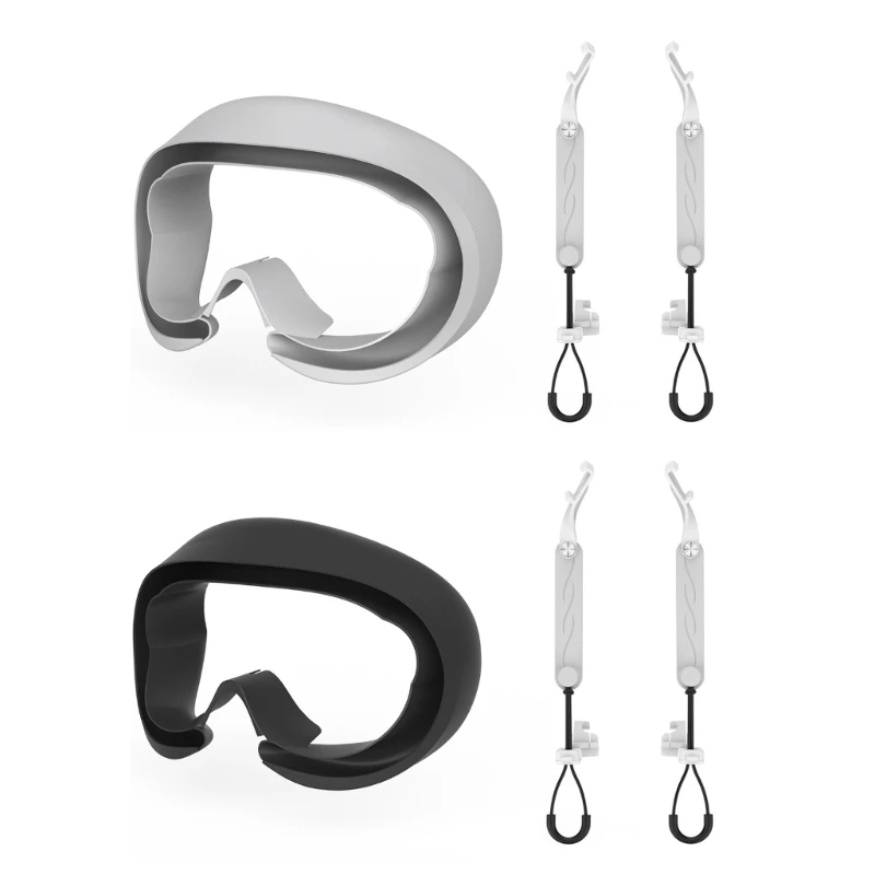 

587D VR Face Silicone Interface Cover Handle Protective Straps for Pico 4 VR Protect