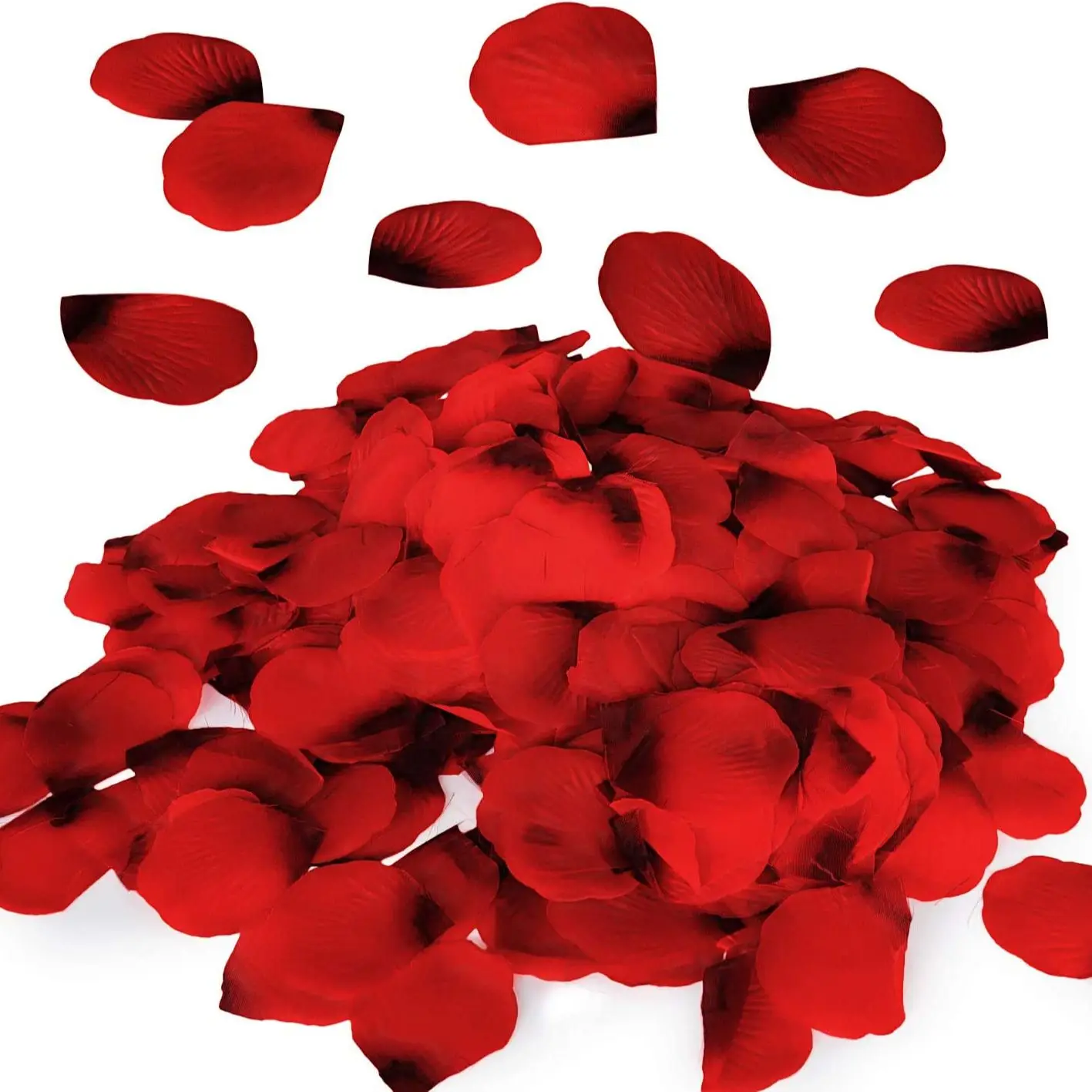 

100pcs/Lot Red Silk Flower Romantic Artificial Rose Petals for Wedding Aisle, Party Favor & Table, Vase, Home Decoration