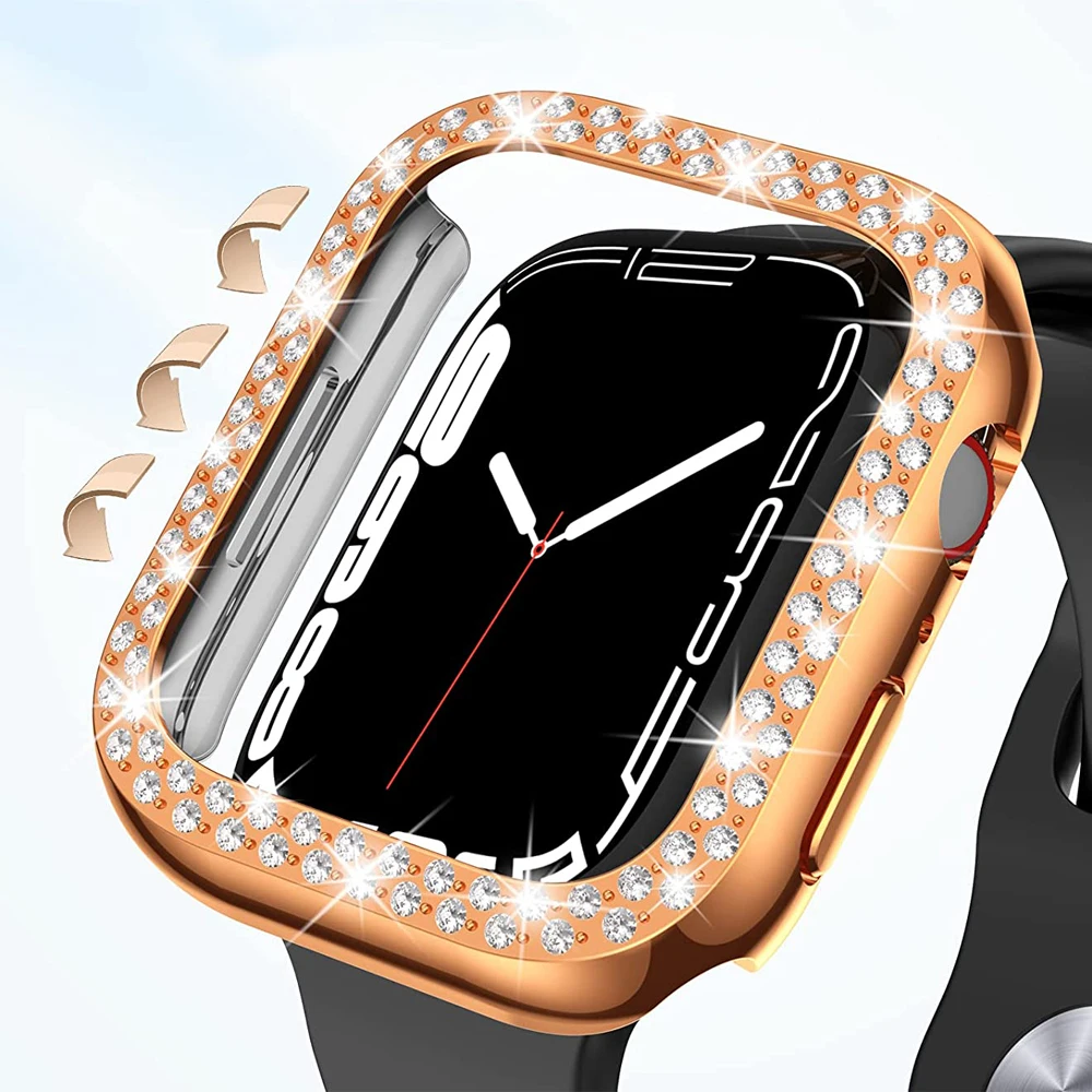 Чехол для apple watch Серия 7 6 5 4 SE 41 мм 40 45 44 без защиты экрана чехол iwatch бампер оболочка