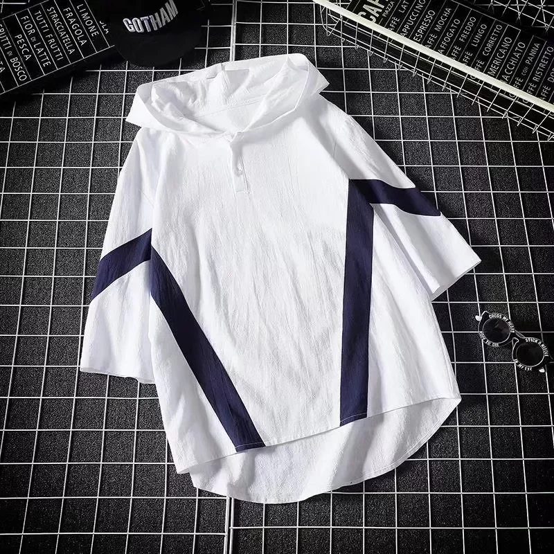 

NEW IN Sleeve T Shirt Men'S For 2022 Summer Print Black White Tshirt Top Tees Brand Fashion Clothes Plus Size S-5XL Male Hoo