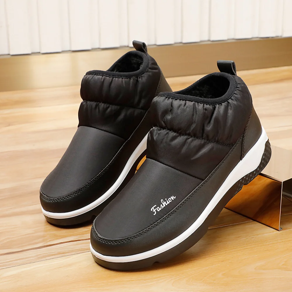 

Женские зимние ботинки, новинка 2022, зимняя обувь из хлопка, уличные теплые водонепроницаемые Нескользящие удобные повседневные женские бот...