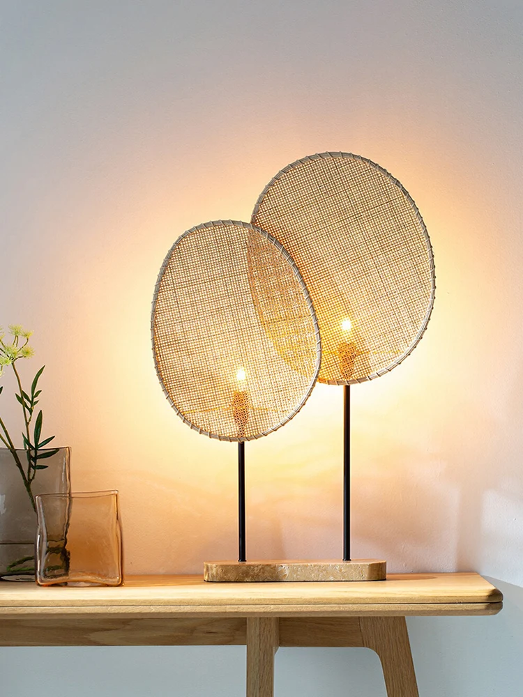 Современная бамбуковая Подвесная лампа ручной работы в японском стиле для