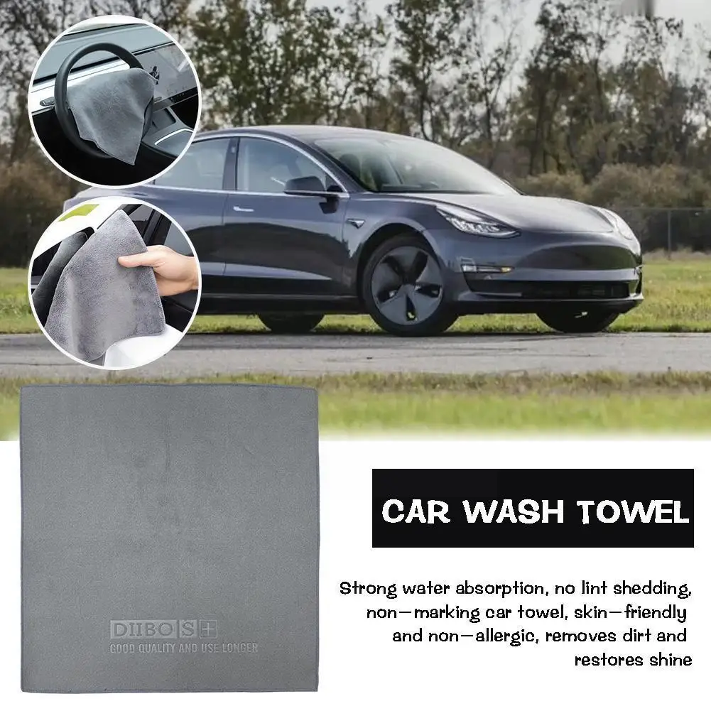

Car Wash Towel Absorbent Cotton For Tesla Model Y/3 Car Cleaning Towel Car Maintenance Wash U6P8