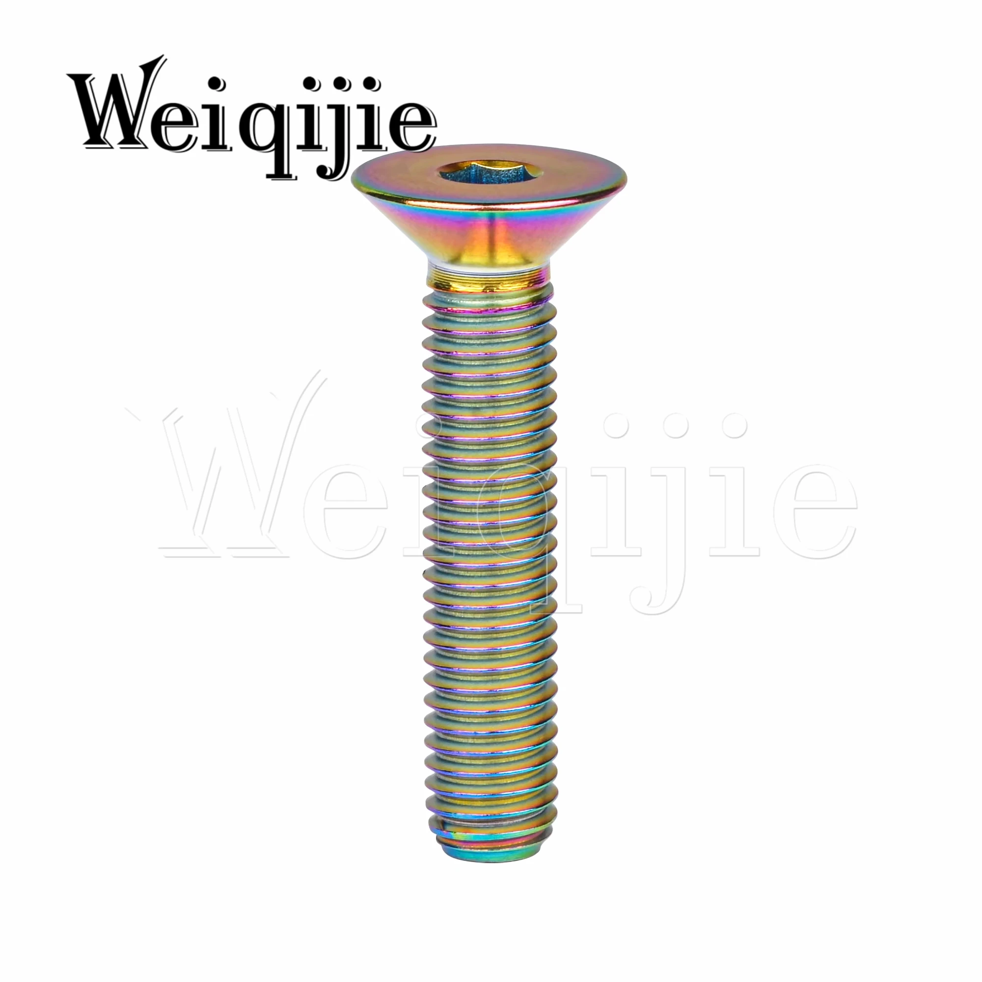 

Титановый болт Weiqijie M6/M8 X 10/15/20/25/30/35/40/45/50/60/65 мм, винт с шестигранной головкой и плоской потайной головкой для велосипедного мотоцикла