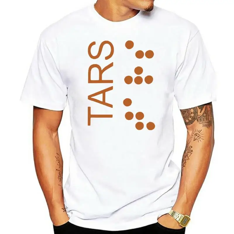 

Men's T-Shirts TARS Logo Interstellar Leisure Pure Cotton Tees Short Sleeve Nolan Movie Space Sci Fi Spaceship T Shirts Clothes