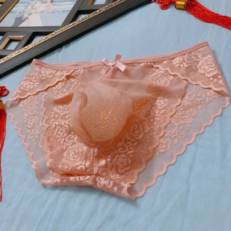 Сексуальные кружевные трусы мужское U-образное выпуклое нижнее белье бесшовные