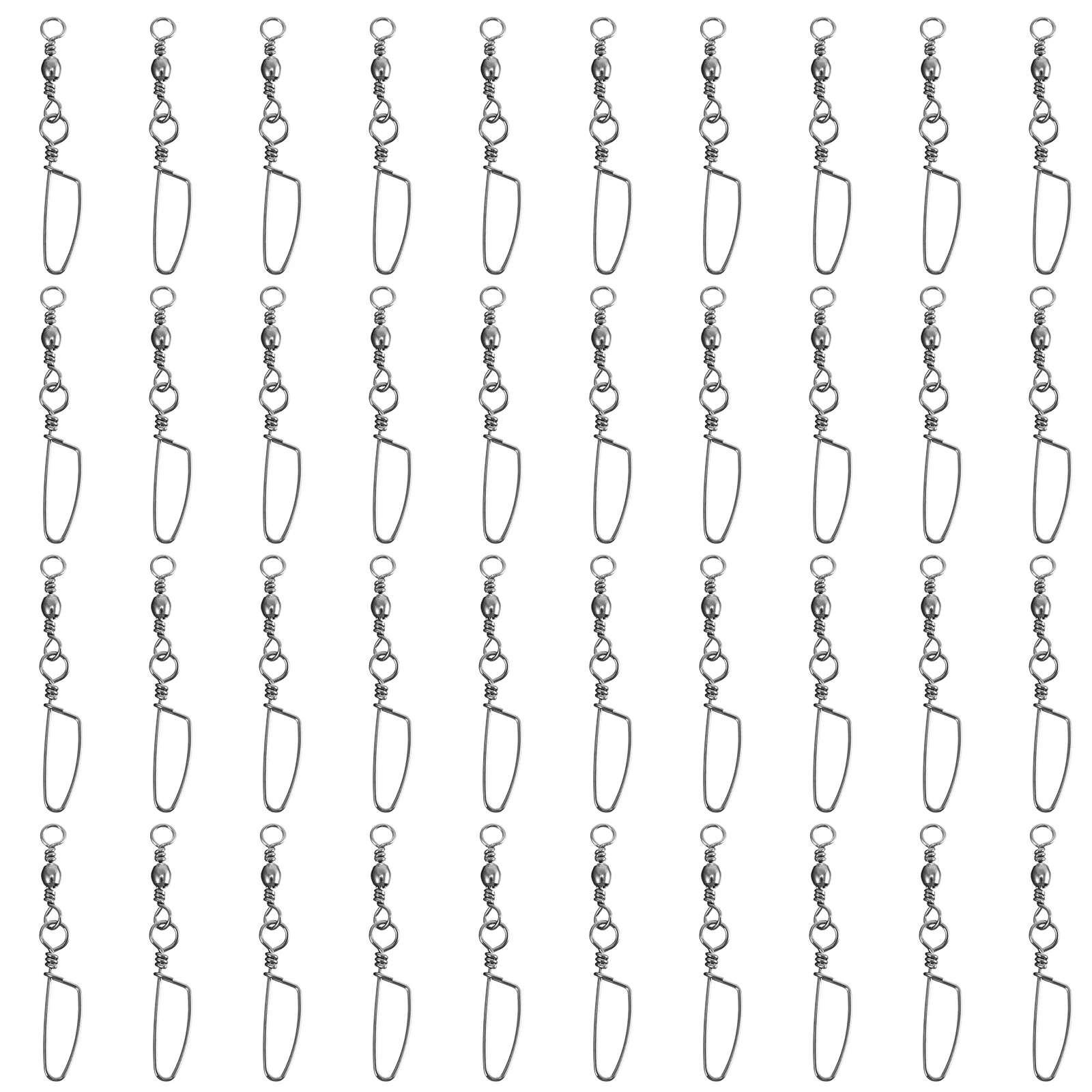

40 Pcs Swivel Curved Pins Fishing Swivels Fishing Accessories Bulk Fishing Pin Connector Copper Fishing Lock Fishing equipment