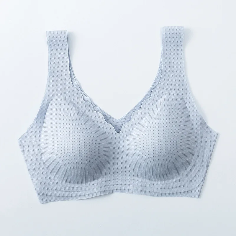 

2022 Plus size Latex Bra Seamless Bras For Women Underwear BH Push Up Bralette With Pad Vest Top Bra