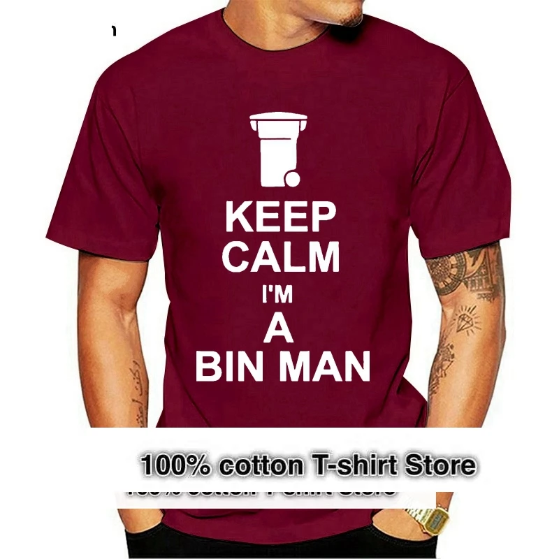 

Футболка Keep Calm I'm A Bin Man-унисекс, футболка Binman для сбора отходов, подарочная печать, футболка в стиле хип, лидер продаж 2020