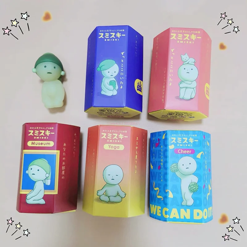 

SMISKI Multiple Series Blind Mystery Box Noctilucent Green Doll Action Figures Decoration Desktop Model Toys For Surprise Gifts