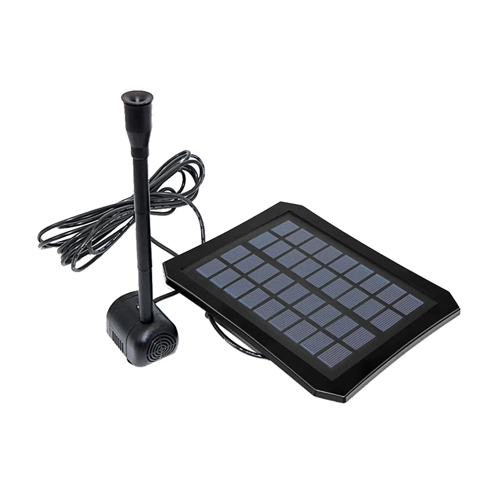

Solar Fountain Pump Energy Saving Fish Ponds Outdoor Backyard Free Standing LED Light Garden Pool Multifunctional ABS Bird Bath