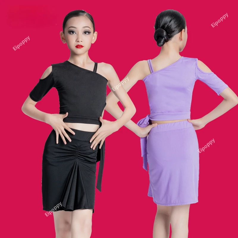 Новинка детская тренировочная одежда для латиноамериканских танцев костюм