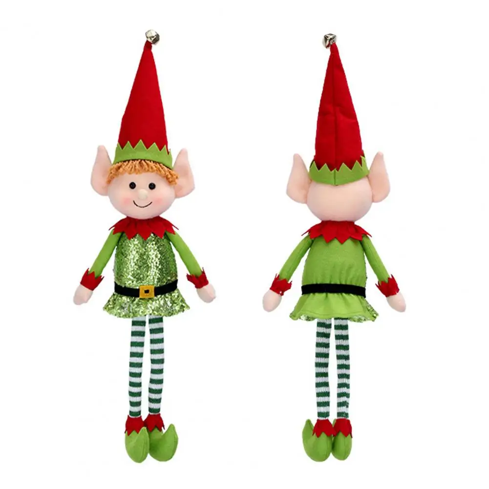 

Ручная работа Elf Deocr многоразовый эльф красочная плюшевая игрушка с длинными ногами 65 см Рождественский эльф украшение ручной работы очаровательный Рабочий стол