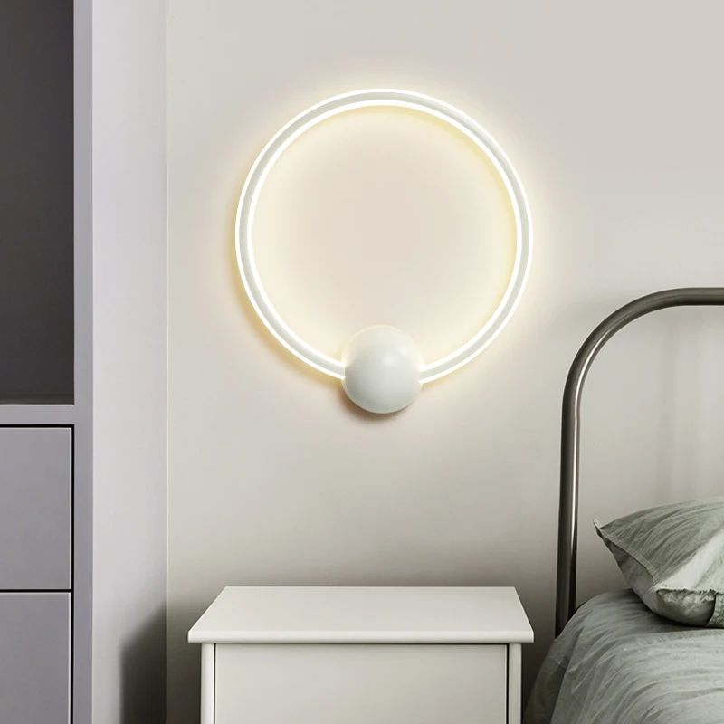 

Nordic Corridor Lamp Modern Simple Living Room Wall Lamp Living Room Corridor Stair Lamp Bedroom LED Bedside Lamp