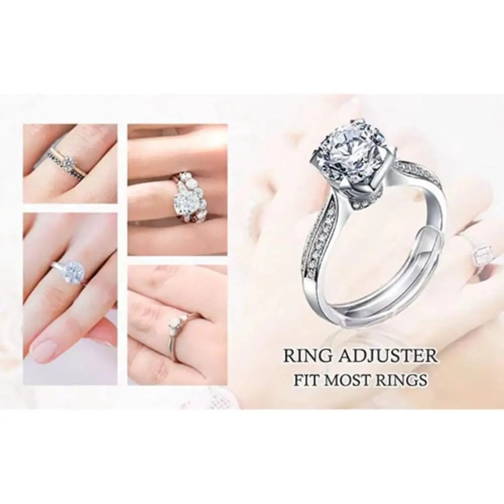 Силиконовые регуляторы размера колец прозрачные 8 шт |