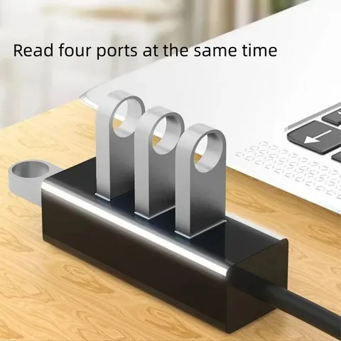 Портативный 4-портовый концентратор USB 3.0, высокоскоростной разделитель USB-кабеля, удлинительные кабели для зарядного устройства, USB-разветвитель, адаптер OTG для телефона, ПК 30/120 см