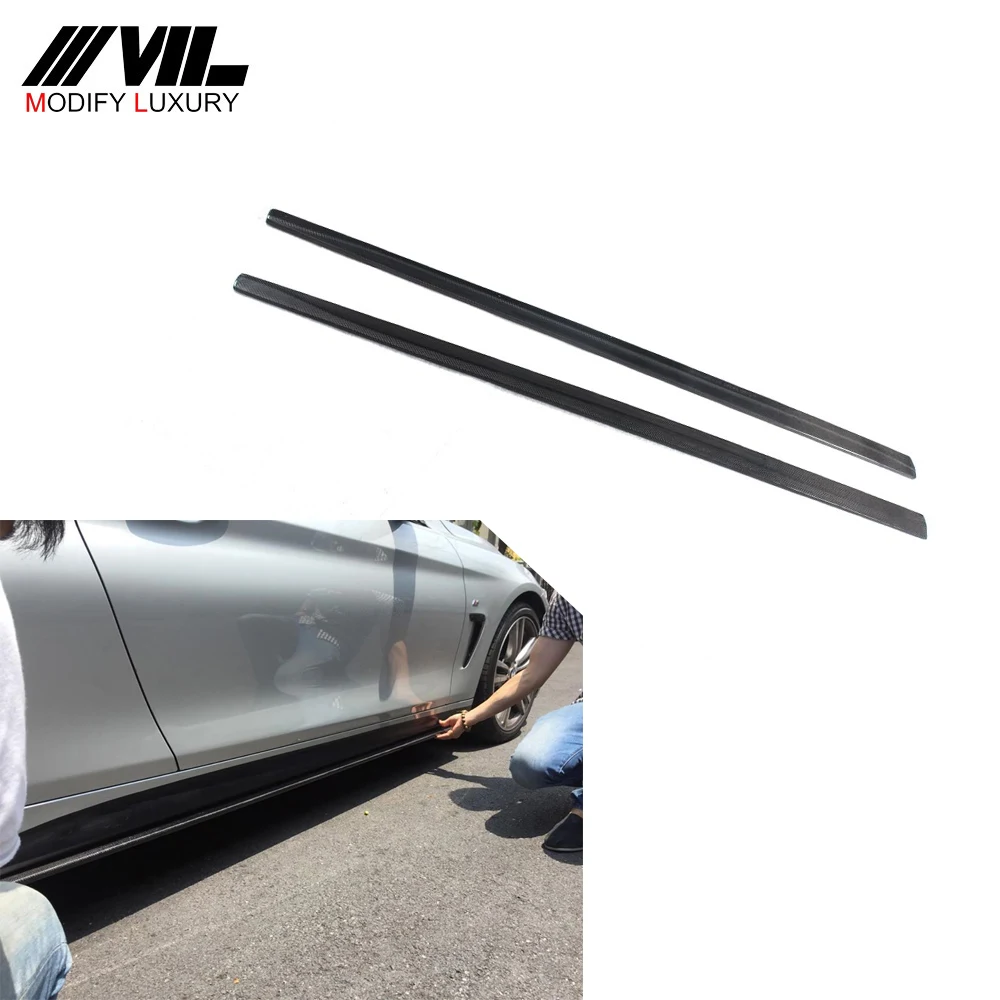 

New 4 Series Carbon Fiber Side Skirts splitter for BMW F32 M Tech