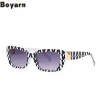 boyarn eyewear modern retro narrow jelly sunglasses cat eye model catwalk sunglasses women