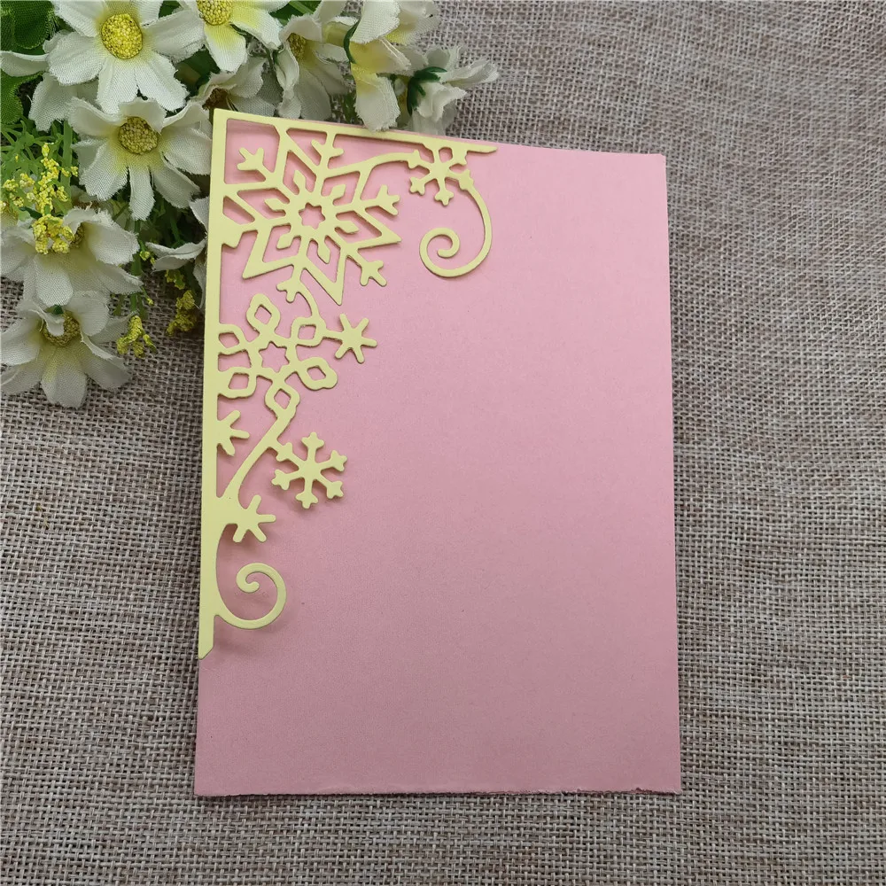 Рамка со снежинками металлические Вырубные штампы фотоальбом карточка бумага