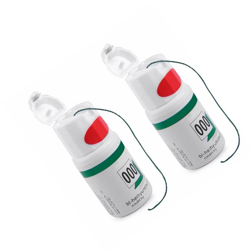 2 бутылки 000 ниток одноразовый шнур для вытягивания десен трикотажный материал из