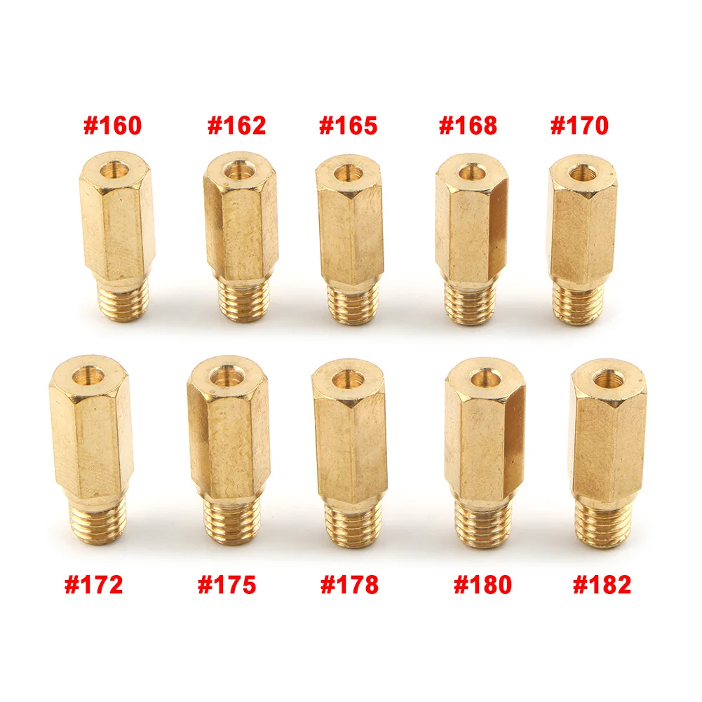 10 шт./компл. 160 162 165 168 170 172 175 178 180 182 M5 основные жиклеры карбюратор для Keihin OKO KOSO PWK BD