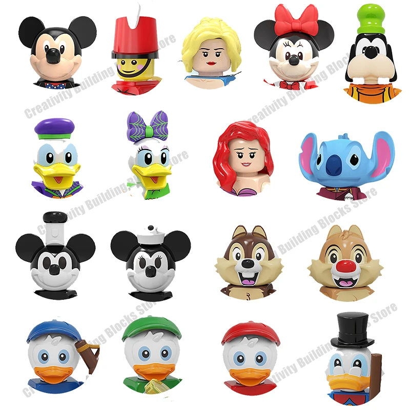 Минифигурка из мультфильма Диснея модель Микки и Минни конструктор сделай сам