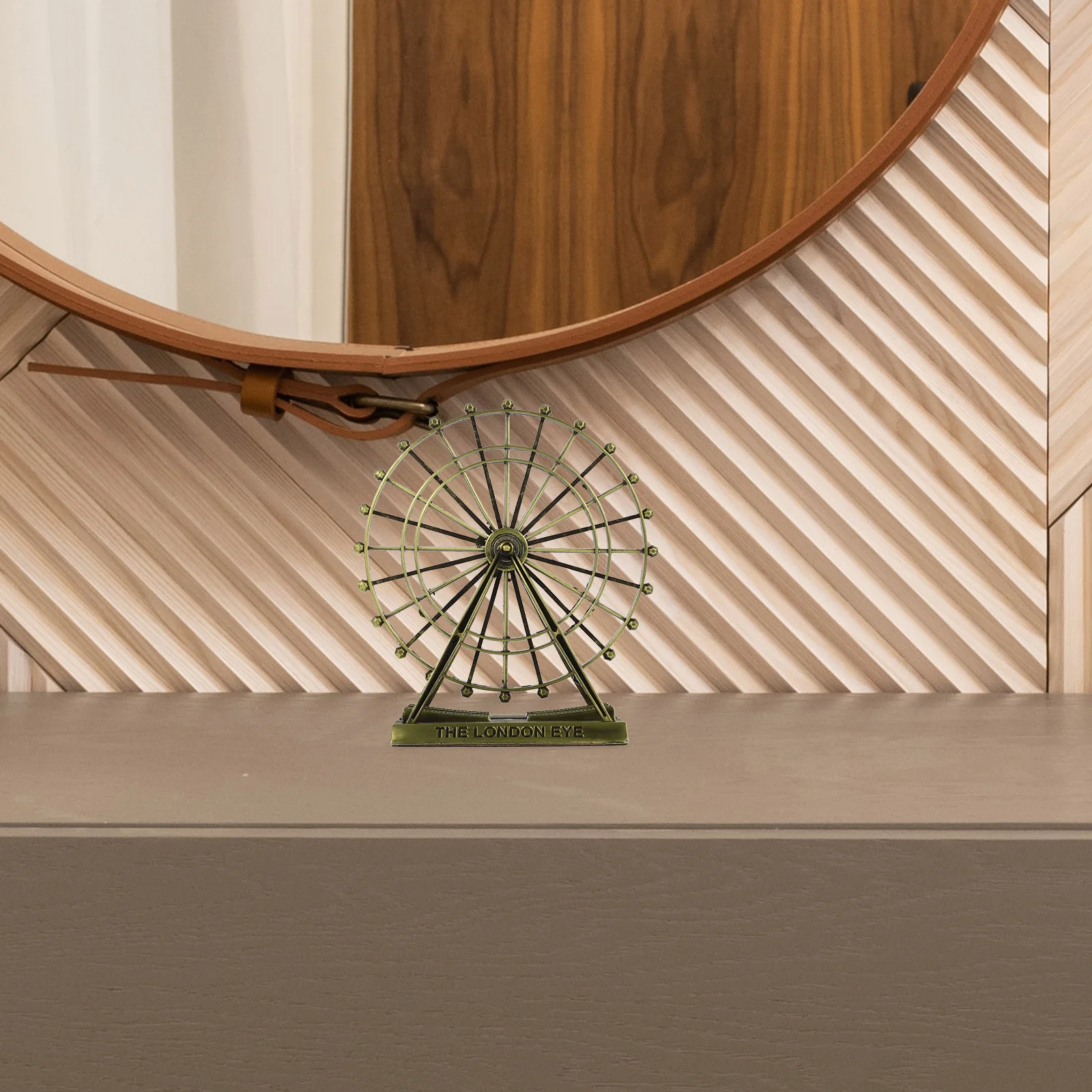 Бытовая модель колеса обозрения винтажный декор подставка предметы железный