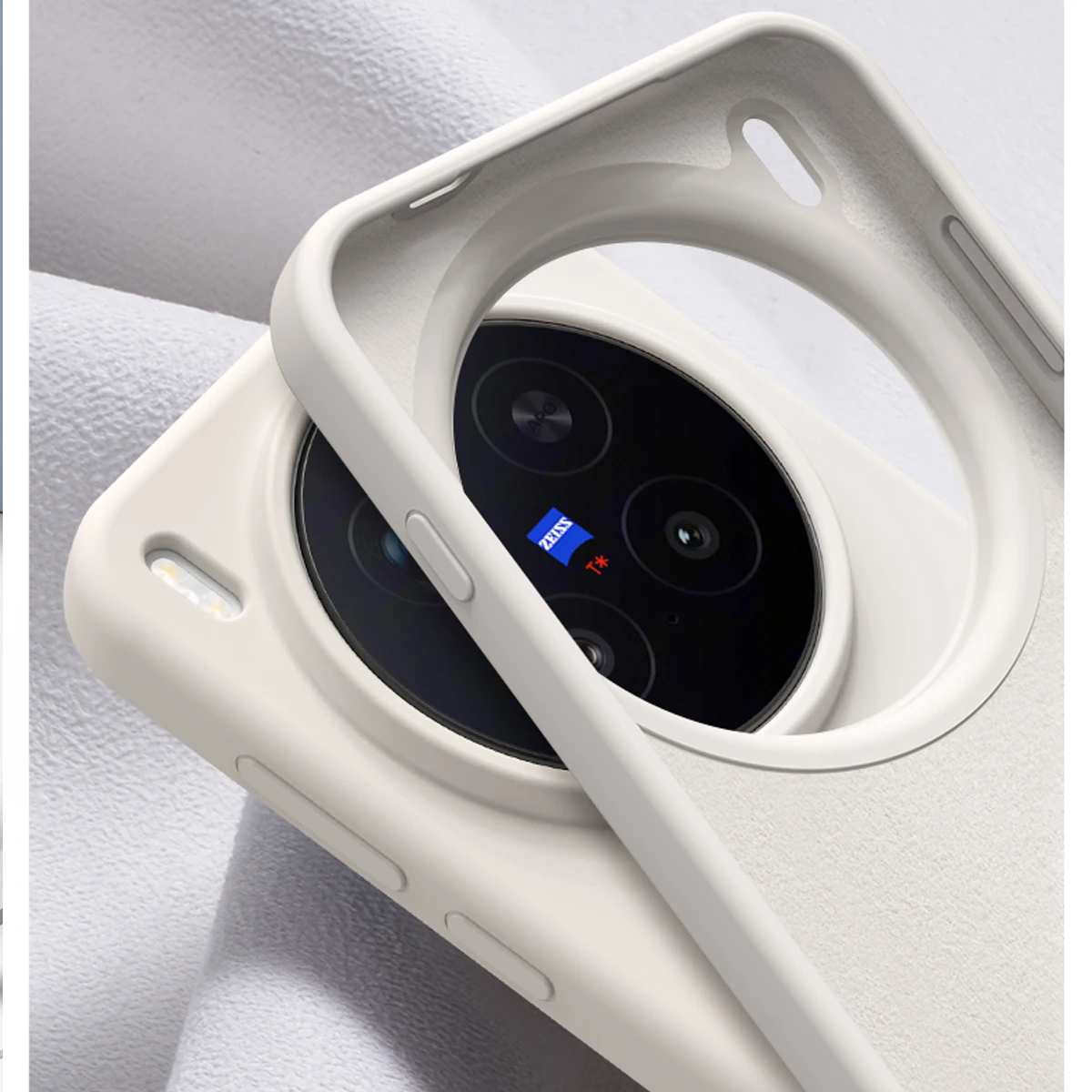 Фото Противоударный мягкий жидкий силиконовый чехол для телефона Vivo X300 X200 Ultra X200 Pro Mini X100s Pro, тонкий флисовый защитный чехол №5