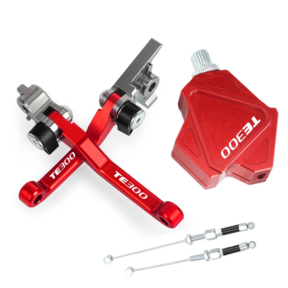 

TE300 Brake Clutch Levers Motorcycle Accessories Short Stunt Clutch Lever Easy Pull Cable System FOR HUSQVARNA TE300 TE 300 2017