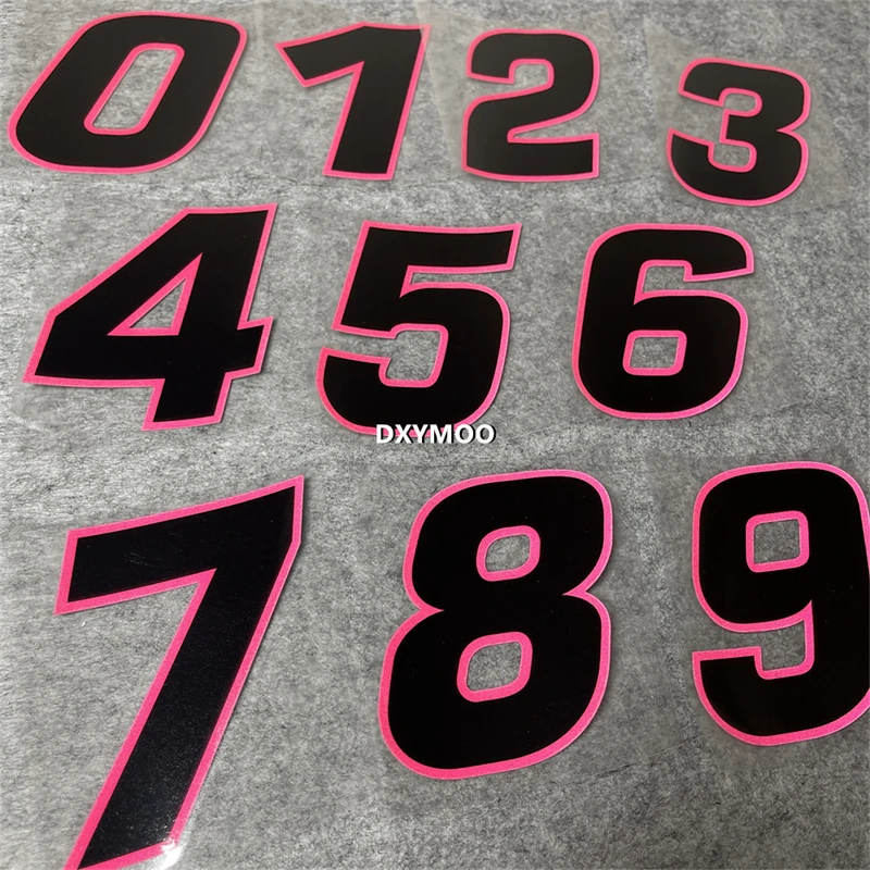Виниловые наклейки для стайлинга автомобилей гоночные Номера мотоциклов