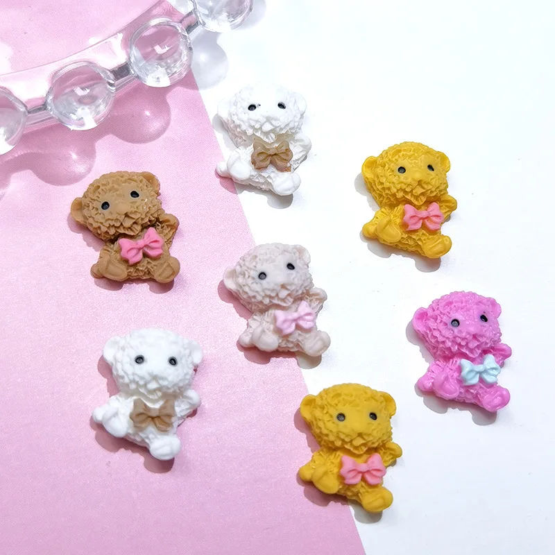 

10pcs Kawaii Resin Series Nail Art Charms 3D Cartoon Bear Rabbit Nail Decorations DIY Manicure Rhinestones Supplies Accessories