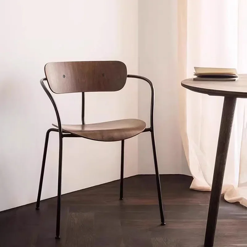 

Black Legs Simple Fancy Chair Wood Nordic Lounge Hotel Mobile Dining Chairs Ergonomic Designer Silla Comedor Home Furniture