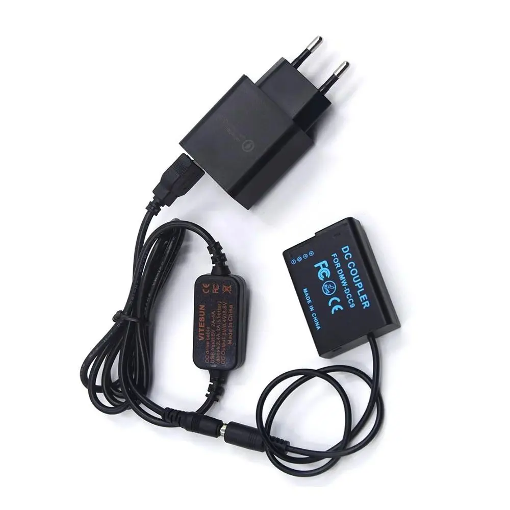 BLD10 BLD10E Фиктивный аккумулятор DCC9 DC Coupler 18 Вт Зарядное устройство USB-кабель питания для камеры Panasonic DMC GX1 GF2 G3 G3K G3R G3W G3EGK (art.: 3920ccf16bd80) - 3920ccf16bd80