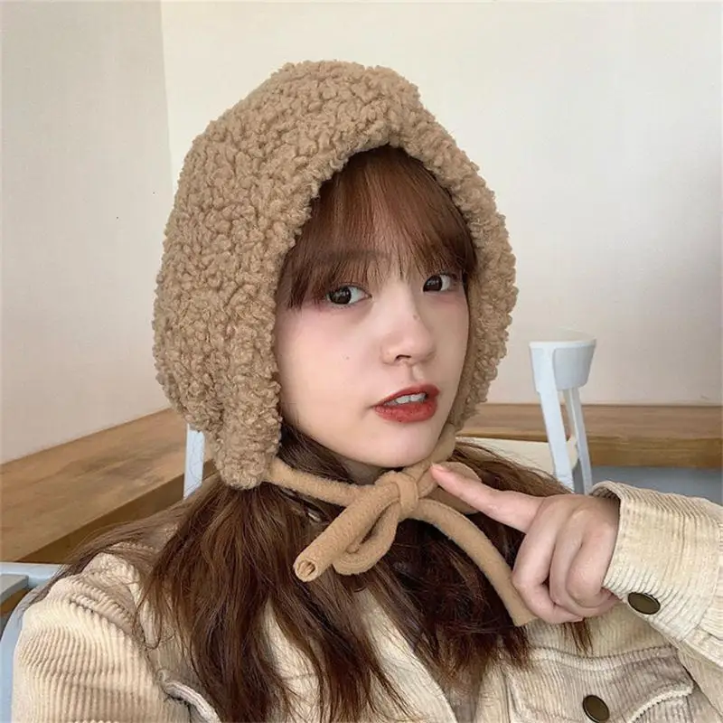 Женская Балаклава с медведем для девочек вязаный шарф шапка уличная зимняя