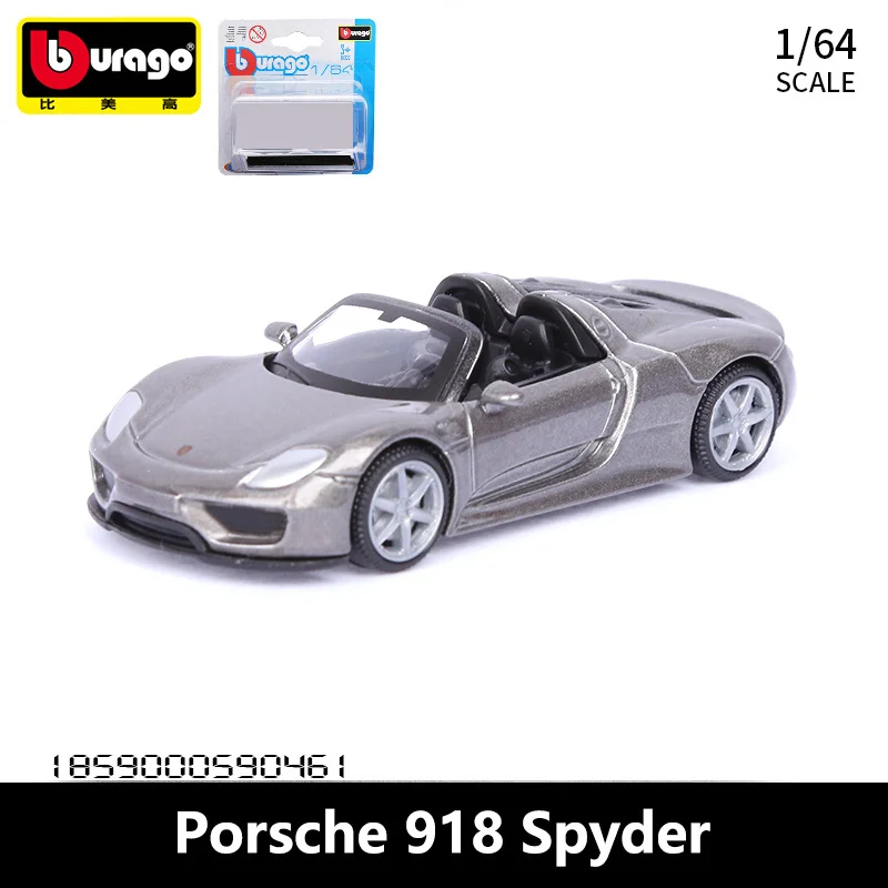 

Bburago 1/64 Porsche 918 Spyder Alloy Model Mini Car Diecasts & Kids Toys Vehicles Toy Pocket Car Decoration Gifts For Children