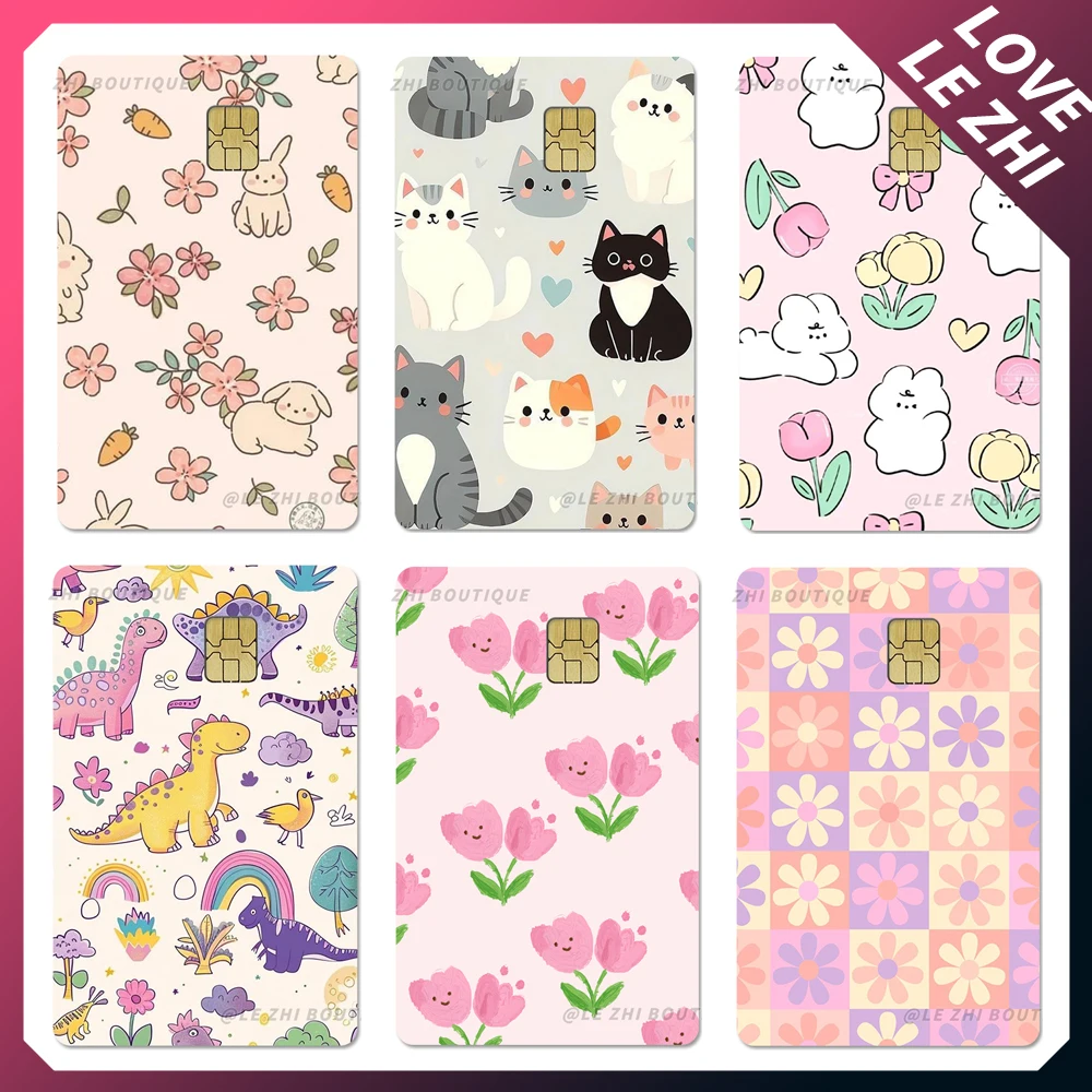 Девичье сердце розовый водостойкий маленький чип-карта наклейка на кожу Kawaii цвет