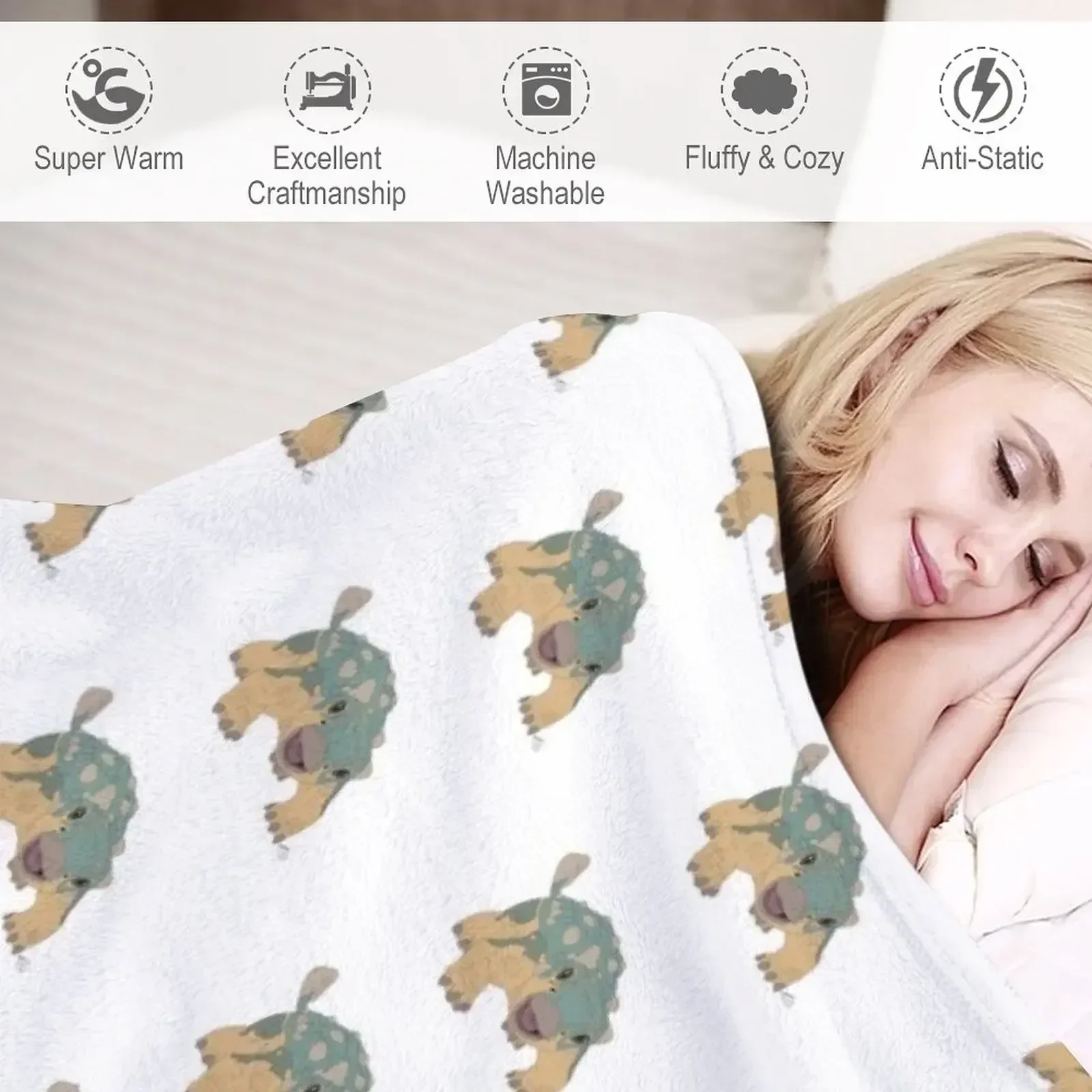 Одеяло Jurassic Bumpy мягкие клетчатые декоративные одеяла