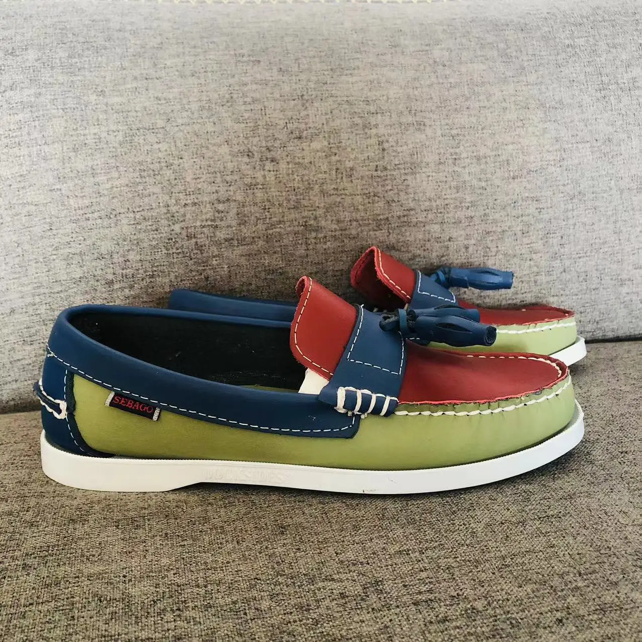 

Туфли из натуральной кожи для мужчин и женщин, Классические Лоферы без застежки, на плоской подошве, 23A103