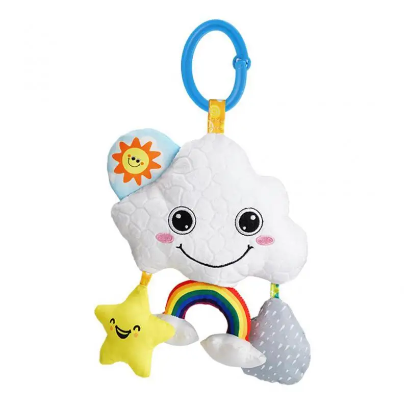 

Cute Cartoon Bed Bell Music Box High Quality Baby Stroller Pendant Polyester Durable Baby Plush Toys For 6 To 12 Months Baby
