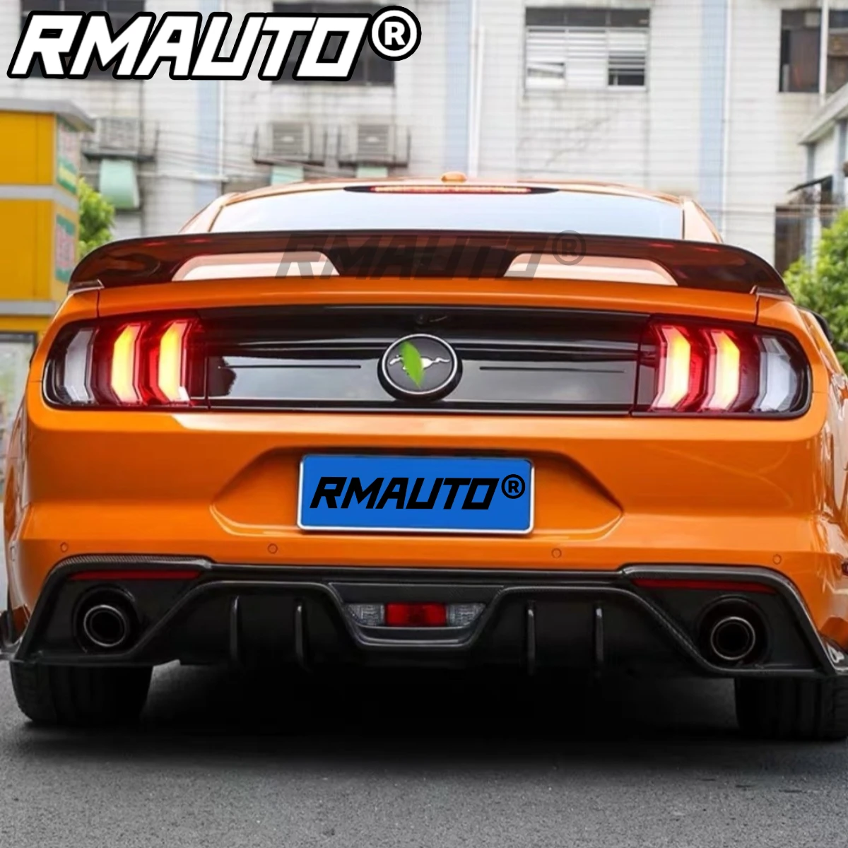 

RMAUTO Carbon Fiber Mustang GT500 Style Car Rear Trunk Spoiler Wing For Ford Mustang 2015-2021 Rear Spoiler Wing Car Accessories