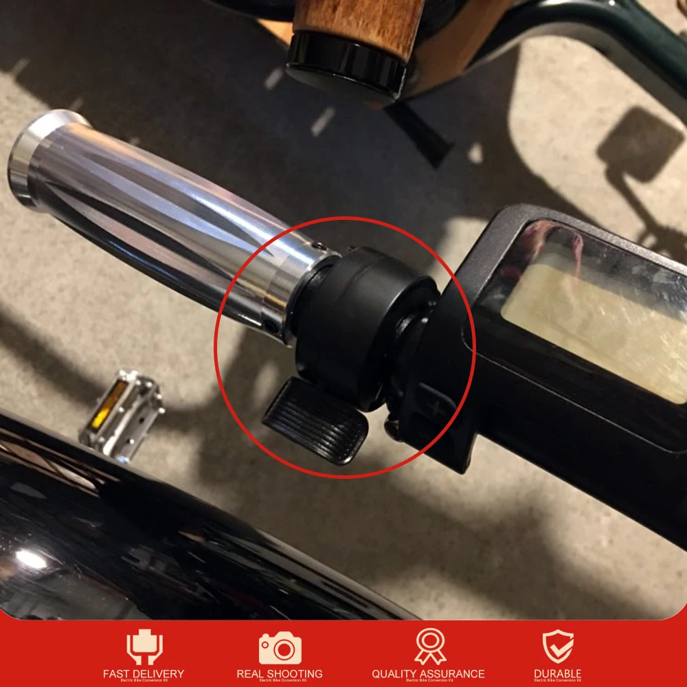 eBike Throttle 130X Thumb Throttle EBike Accelerator 12V-72V Electric Bicycle Throttle SM/Waterproof Plug Ebike Left/Right Hand