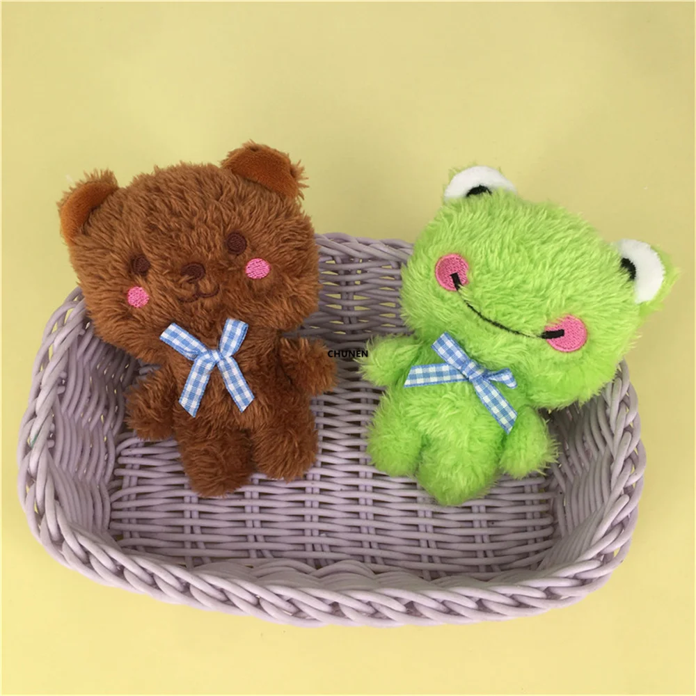 Бесплатная доставка 4 животных маленький медведь кролик лягушка курица мягкая