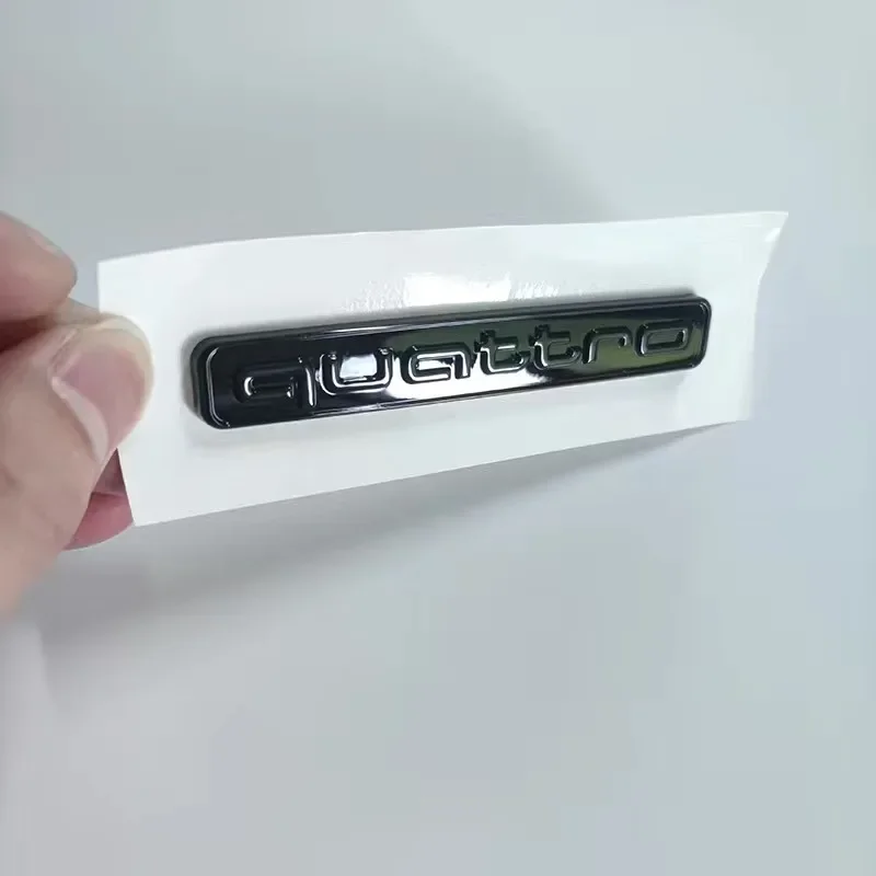 

Audi 4Ring логотип ABS черный автомобильный капот передняя решетка задний багажник эмблема наклейка A4 Quarrto 2.0T Sline наклейка для AUDI A4 2008-2017