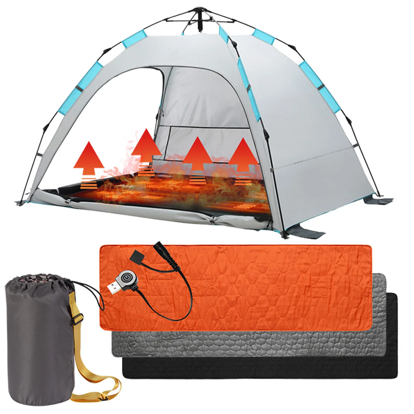 

1 шт. высококачественный уличный спальный мешок для кемпинга, нагревательный коврик для кемпинга, нагревательный коврик с контролем темпер...