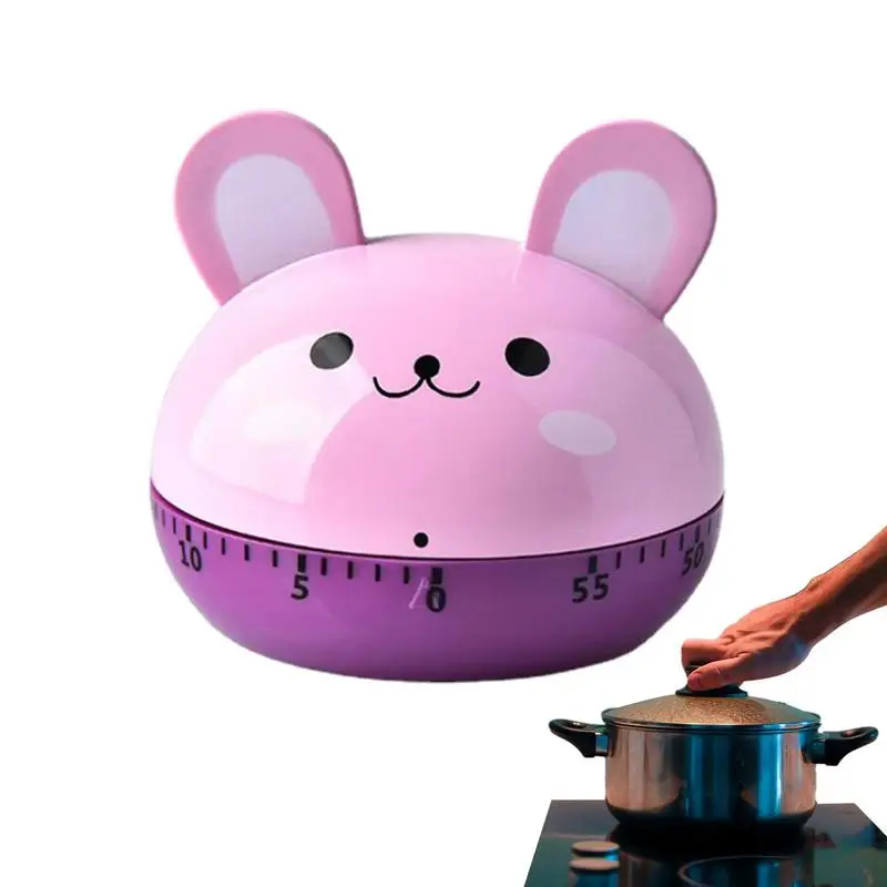 

Cute Kitchen Timer 60 Minutes Mechanical Timer Clock Mechanical Timer For Cooking Easy To Operate For Hair Color Processing