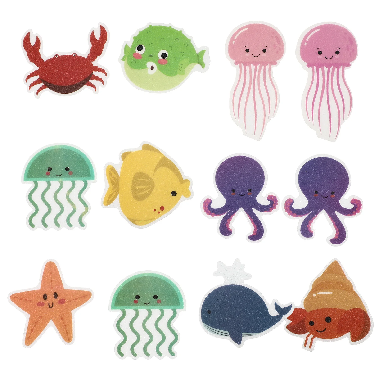 

Stickersbathtub Non Shower Anti Bathroomtub Adhesive Kids Applique Grips Sea Animal Waterproofdecals Bath Floor Mats Textured