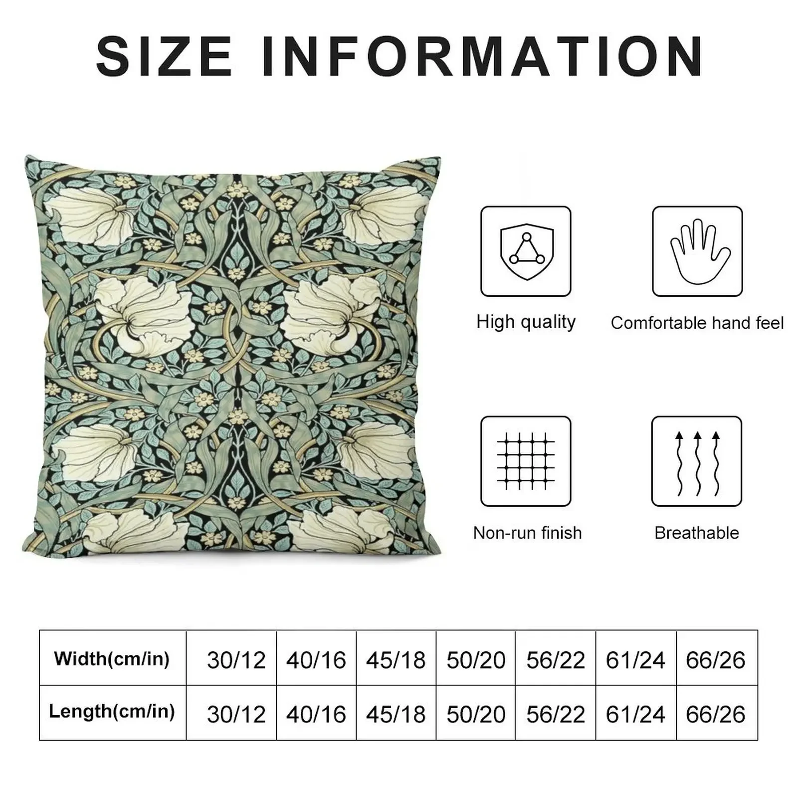 William Morris - pimpernel декоративная подушка декоративные подушки для гостиной