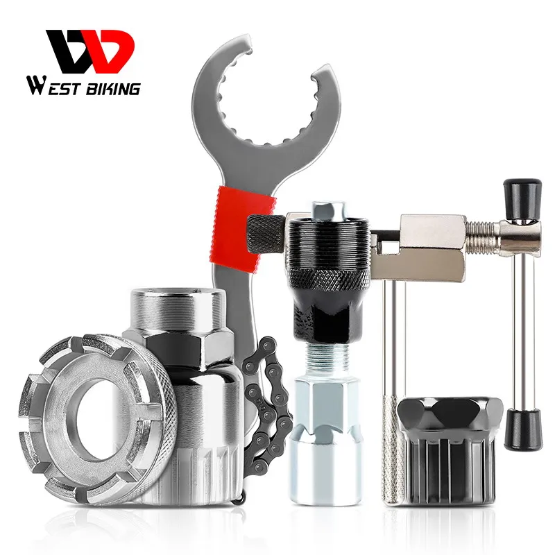 

Maintenance Tools Clean Kit Bicycle Chain Breaker Flywheel Remover Crank Puller Wrench Professional Portable Multifunction Kits